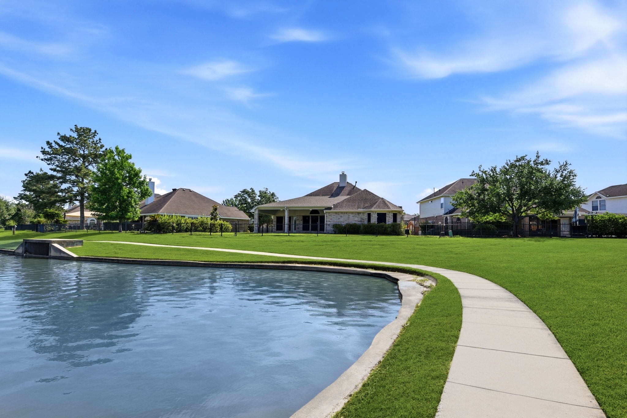 29819 South Legends Village Circle Spring, TX 77386 - Photo 42 of 48 a view of outdoor space with swimming pool and green space