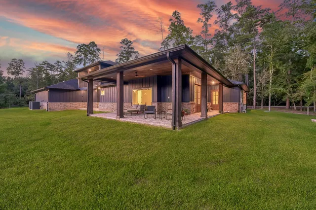 a balcony with lake view