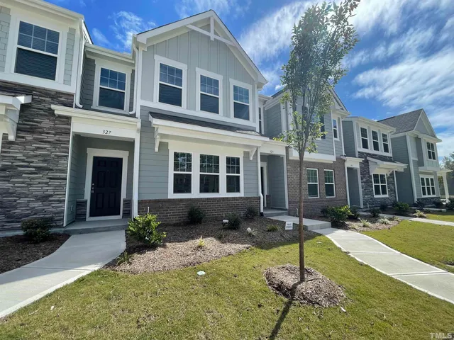 a house view with a garden space