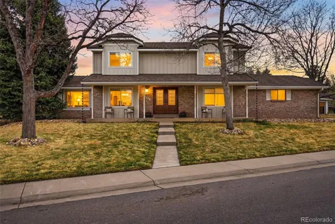 a front view of house