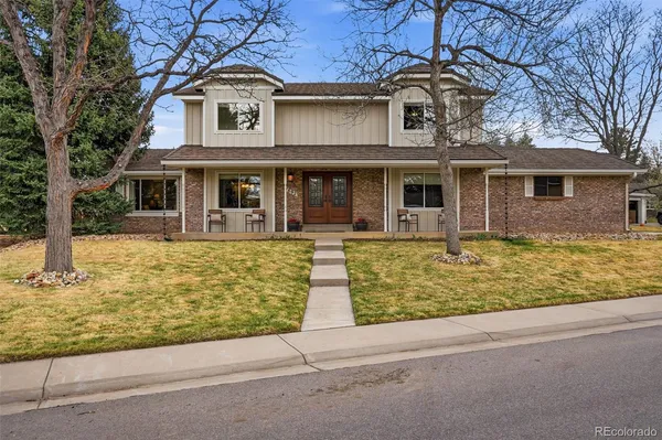 front view of house with a yard