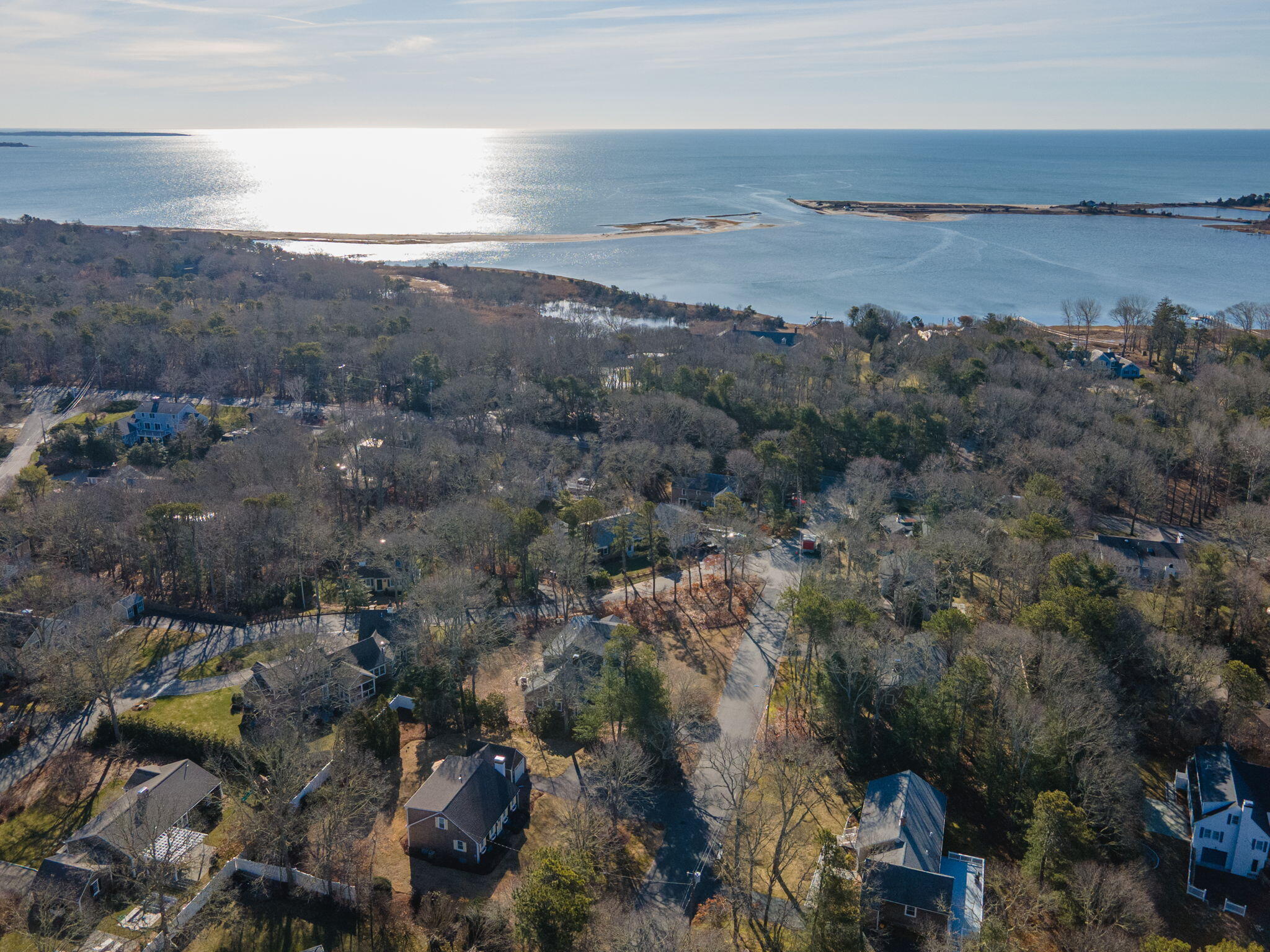 48 Bayview Circle Osterville, MA 02655 - Photo 33 of 36 aerial view to ocean