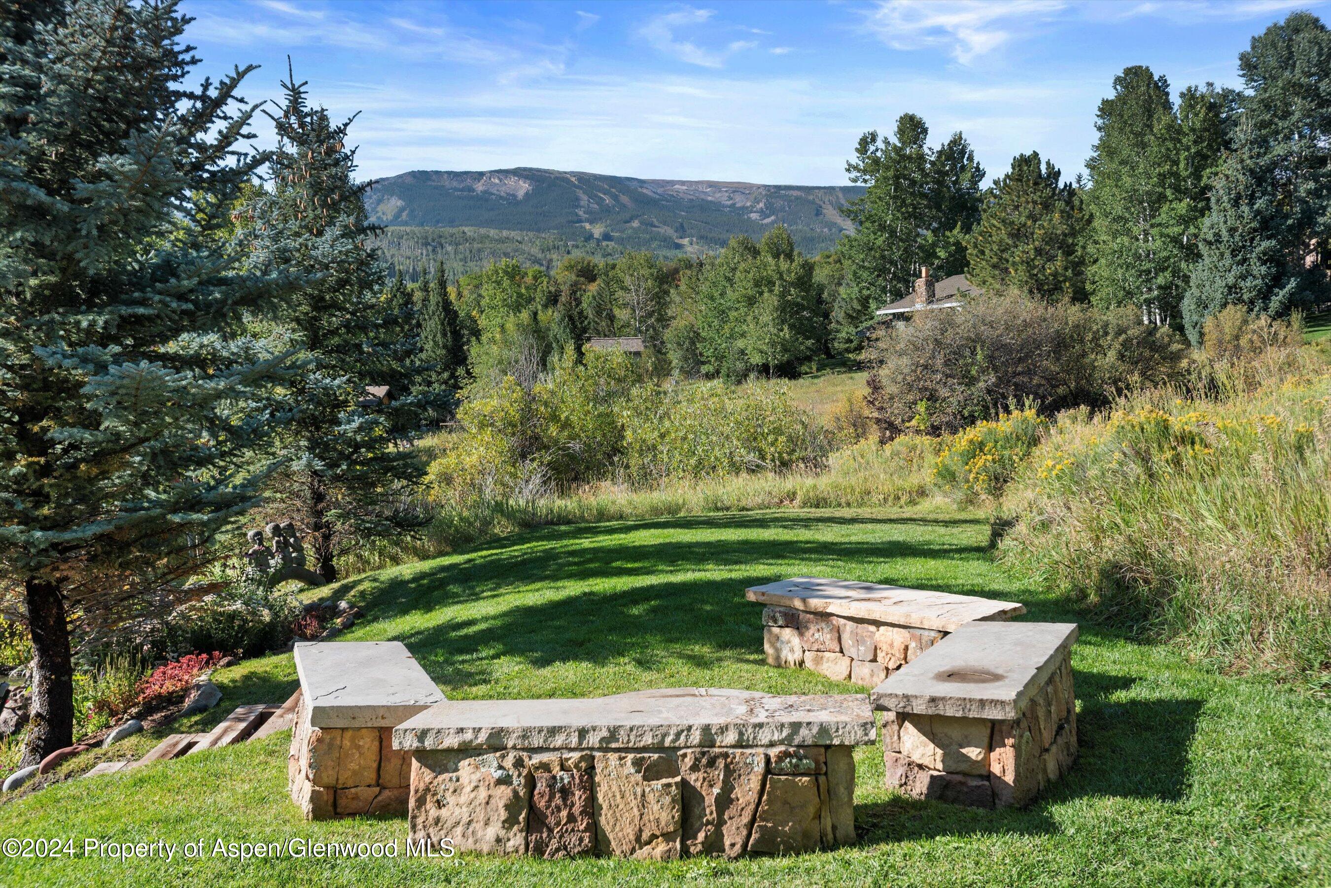 71 Meadow Road Snowmass Village, CO 81615 - Photo 40 of 48 a view of a chairs and table on the green field