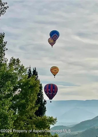 a backyard of a building