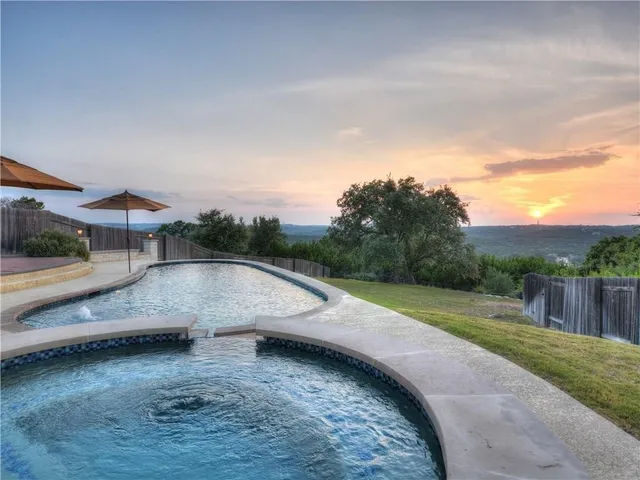 a view of outdoor space with seating area