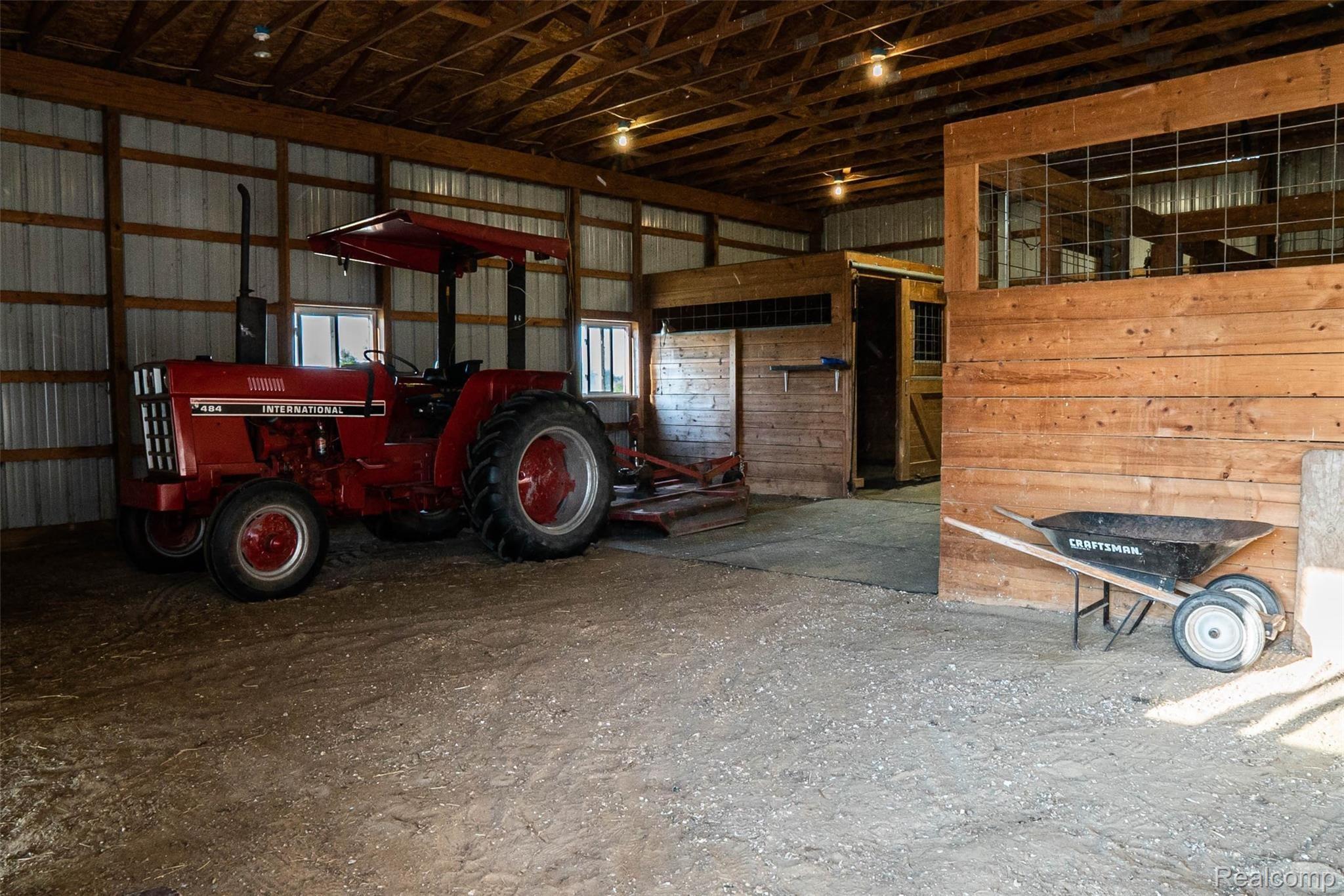 1155 Morris Road Lapeer, MI 48446 - Photo 39 of 47 Interior view of horse barn from entrance