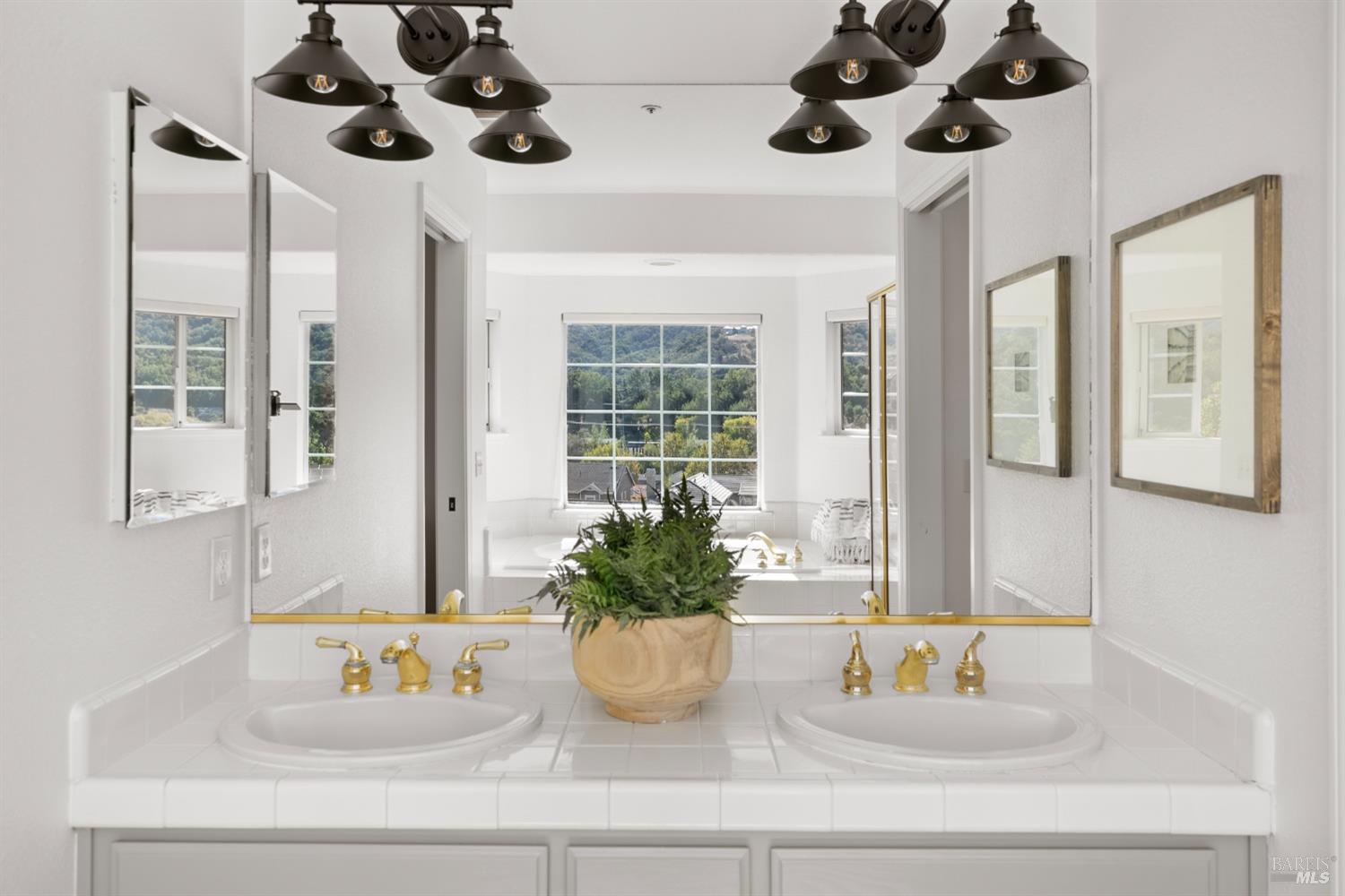 8 Pacific Drive Novato, CA 94949 - Photo 23 of 37 a bathroom with a sink and a mirror