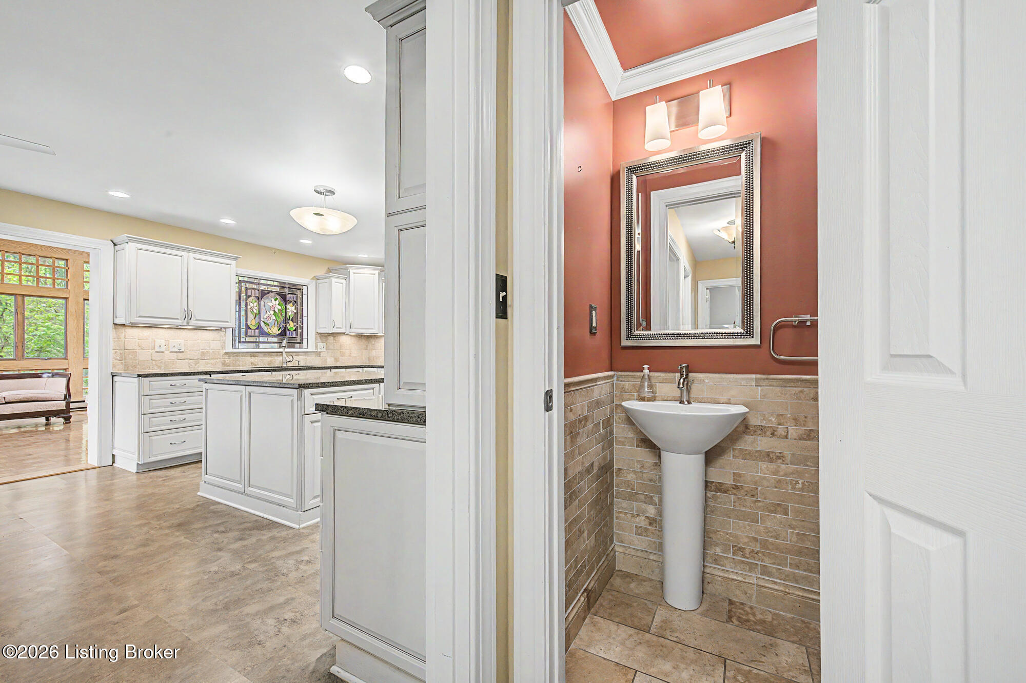 5402 Hempstead Road Louisville, KY 40207 - Photo 22 of 50 Powder room conveniently located just off the main hall