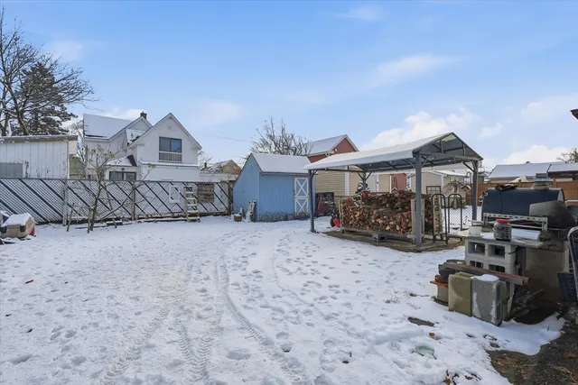 a house view with a backyard space
