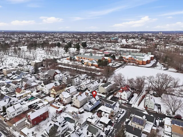 an aerial view of a city