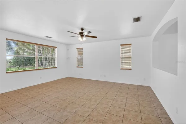 a view of a hallway with entryway