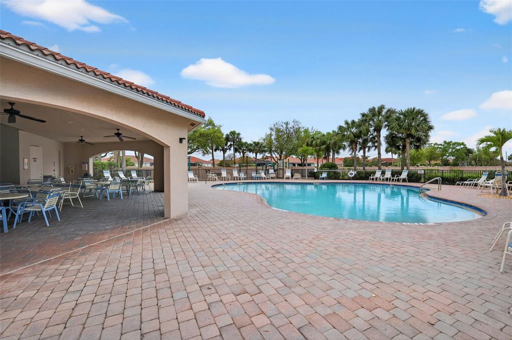 4197 River Bank Way Punta Gorda, FL 33980 - Photo 67 of 73 a view of swimming pool with outdoor seating and plants