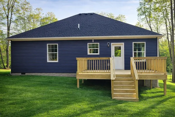 a view of deck with a backyard