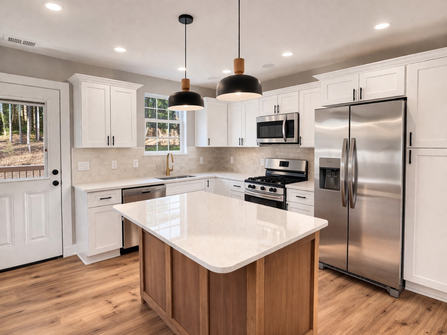 4603 Chapel Hill Road Southside, TN 37171 - Photo 9 of 25 a kitchen with a refrigerator a sink and a microwave