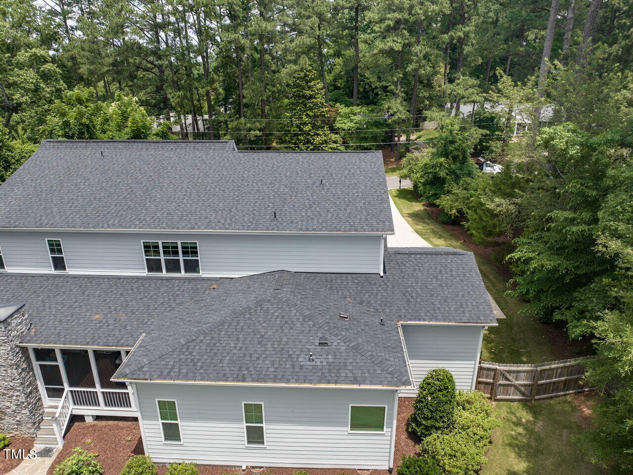 4405 Boxwood Road Raleigh, NC 27612 - Photo 50 of 58 an aerial view of house with yard