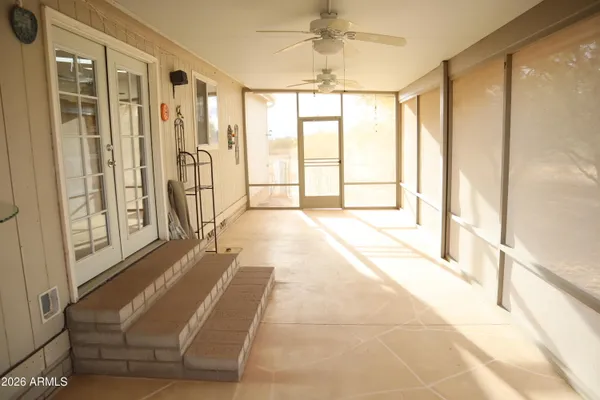 a view of a yard with an trees