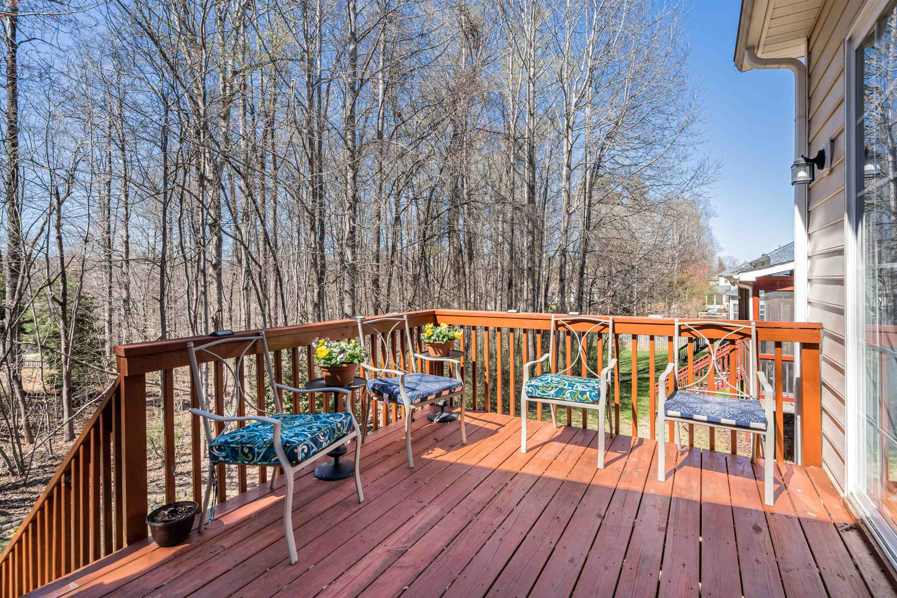 180 Mickleson Ridge Drive Raleigh, NC 27603 - Photo 22 of 32 Deck overlooks Trees in Backyard