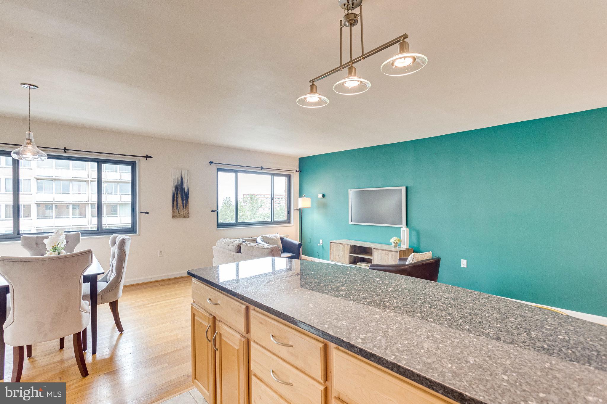 1200 South Arlington Ridge Road, Unit 718 Arlington, VA 22202 - Photo 12 of 30 Counter has space for seating/serving/entertaining