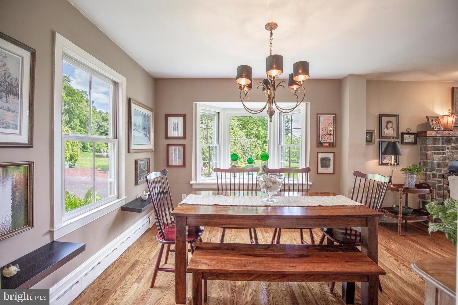 4367 Curly Hill Road Doylestown, PA 18902 - Photo 22 of 72 a view of a dining room with furniture window and wooden floor
