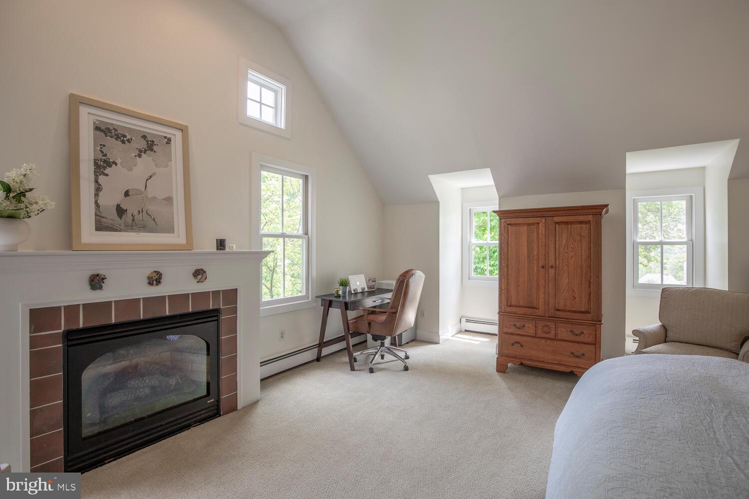 4367 Curly Hill Road Doylestown, PA 18902 - Photo 37 of 72 a living room with furniture and a fireplace