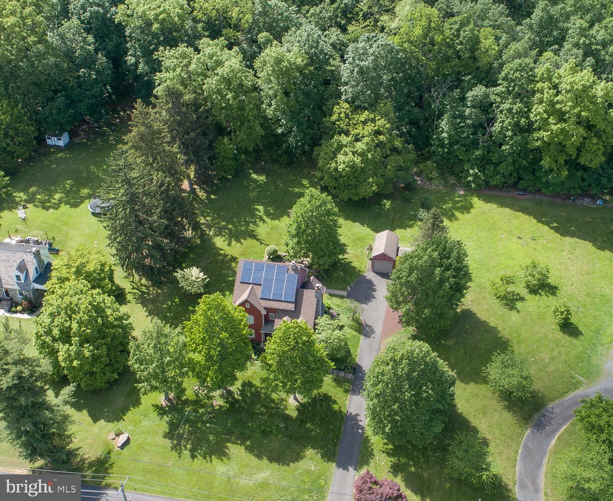4367 Curly Hill Road Doylestown, PA 18902 - Photo 71 of 72 an aerial view of residential house with outdoor space and trees all around