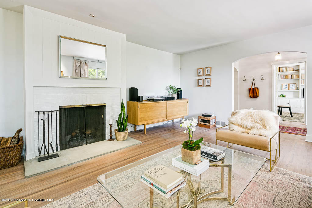 1336 Inverness Drive Pasadena, CA 91103 - Photo 14 of 42 a living room with furniture and a fireplace