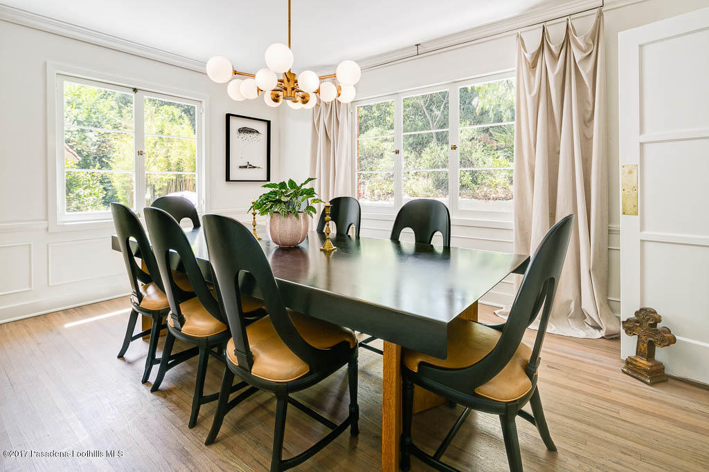 1336 Inverness Drive Pasadena, CA 91103 - Photo 15 of 42 a view of a dining room with furniture window and outside view