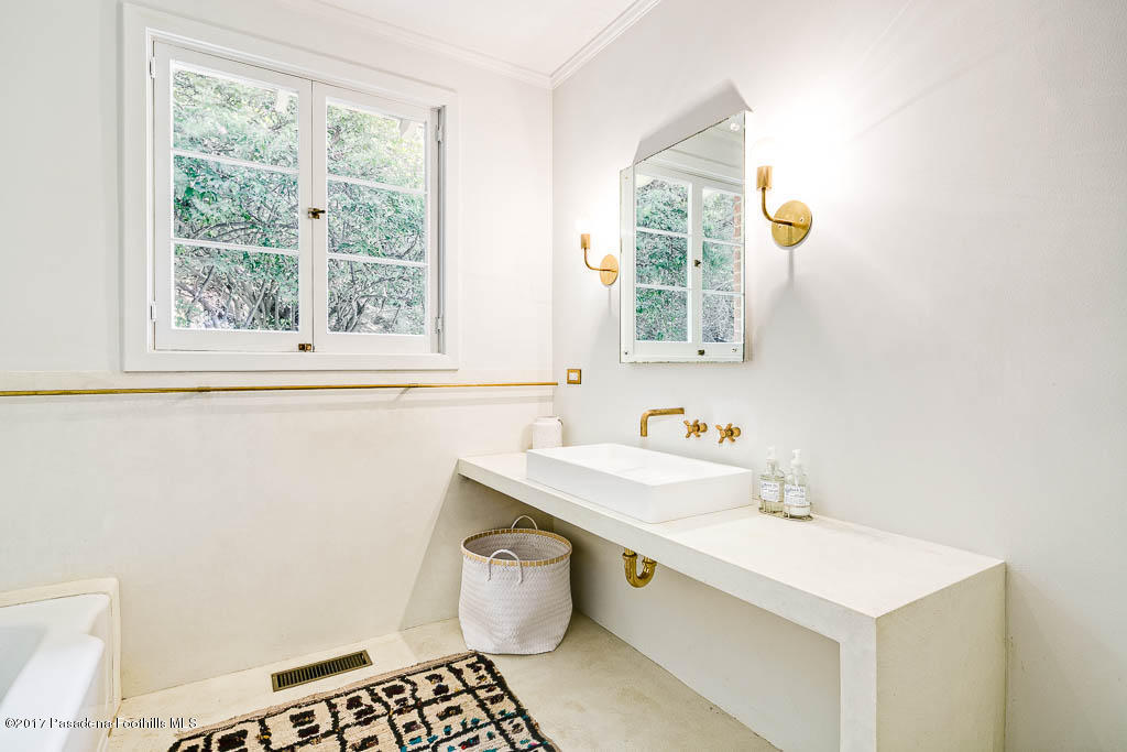 1336 Inverness Drive Pasadena, CA 91103 - Photo 23 of 42 a bathroom with a sink and a window