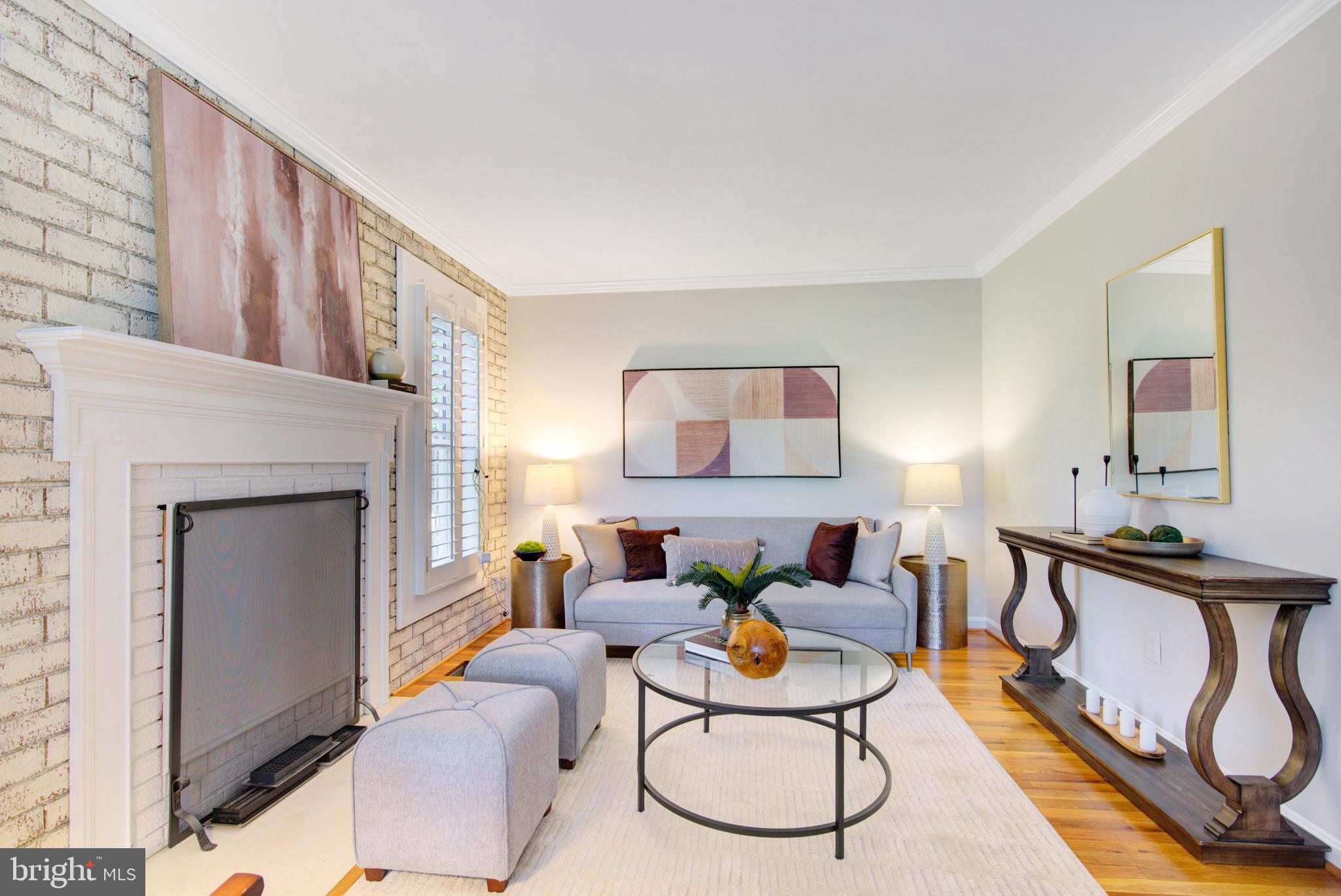 2128 Golf Course Drive Reston, VA 20191 - Photo 29 of 105 Wood burning fireplace and bright sunny windows