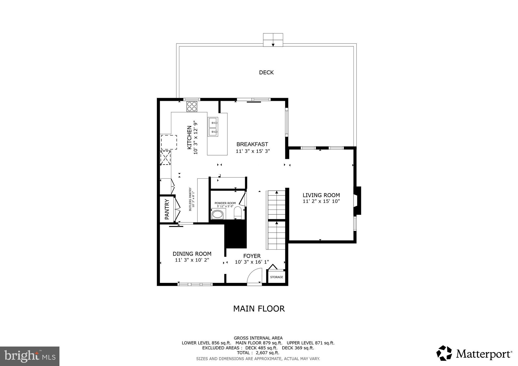 2128 Golf Course Drive Reston, VA 20191 - Photo 103 of 105 Main Level Floor Plan