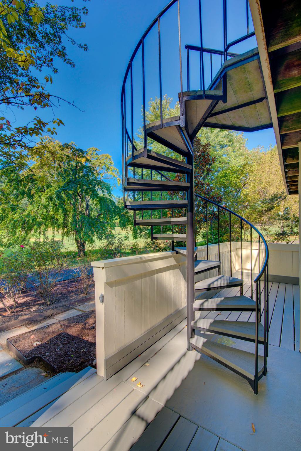 2128 Golf Course Drive Reston, VA 20191 - Photo 72 of 105 Spiral Stairs connect upper and lower decks