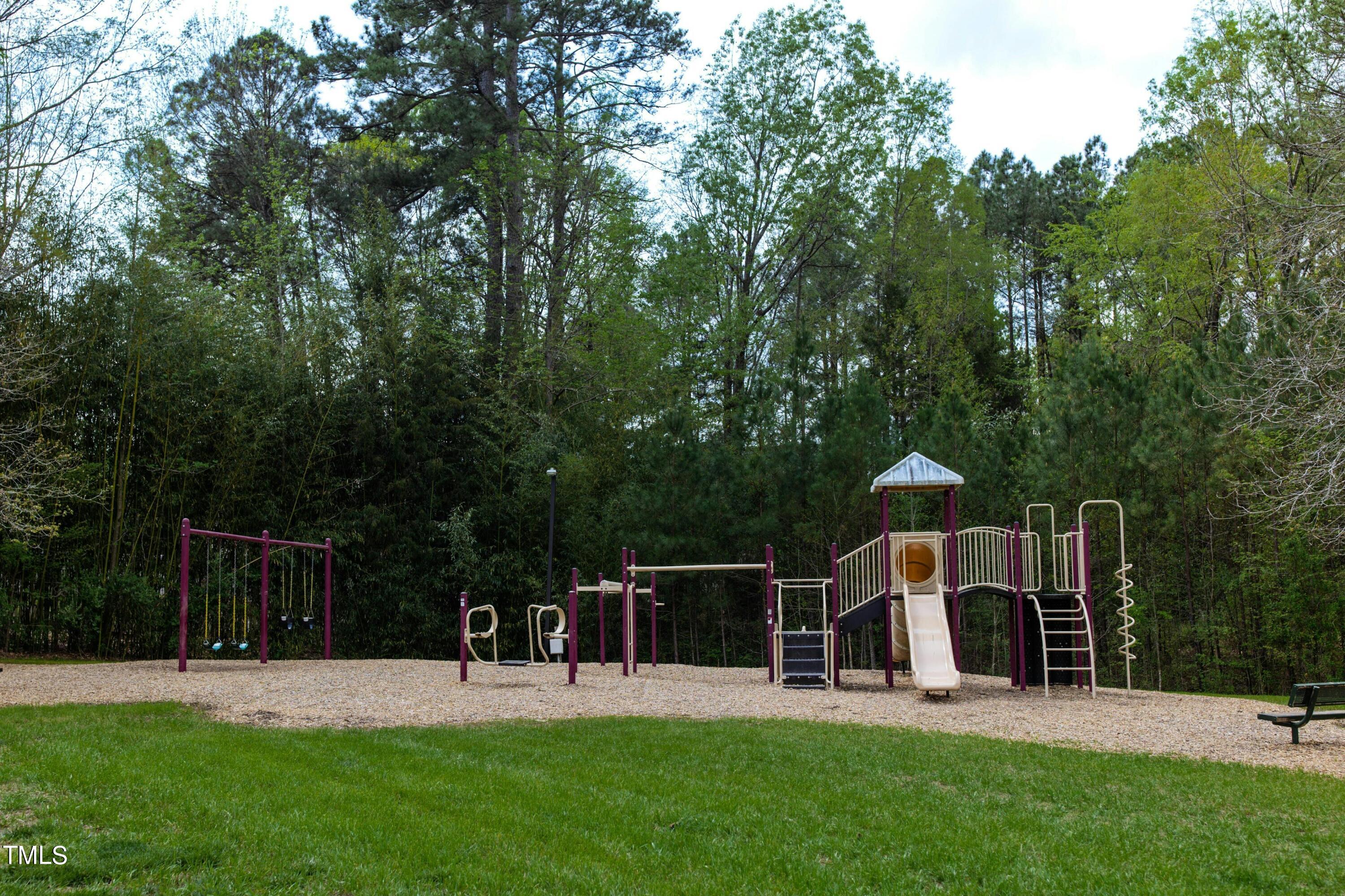 212 West Barbee Chapel Road Chapel Hill, NC 27517 - Photo 66 of 75 a view of a garden with a slide and a tree