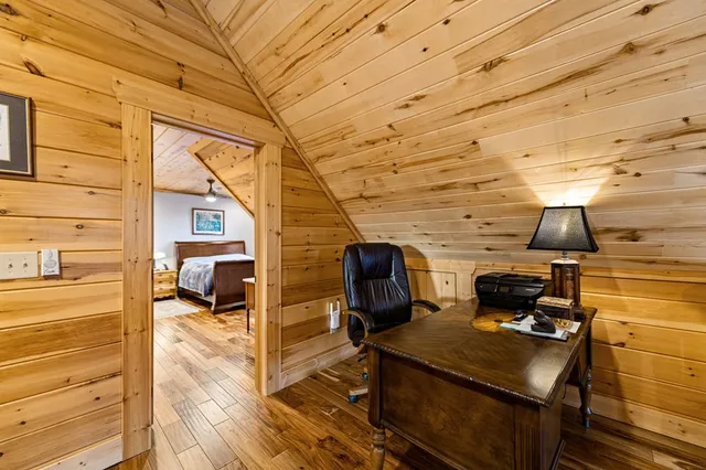 a view of swimming pool with outdoor seating
