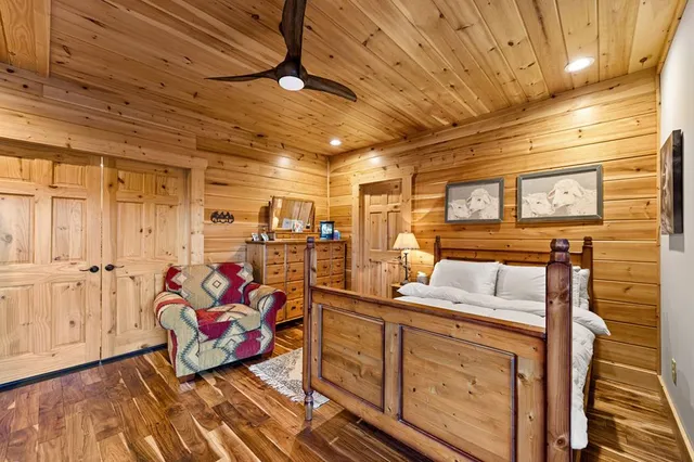 a view of a mountain in the distance in a field