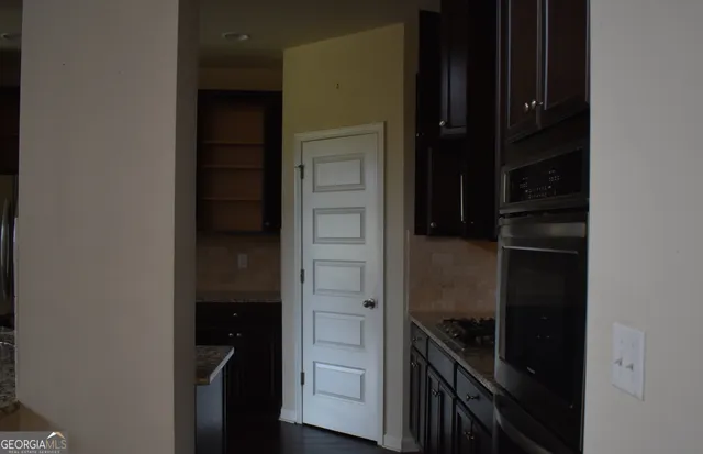 a close view of closet