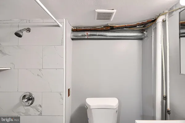 a close view of shower tap