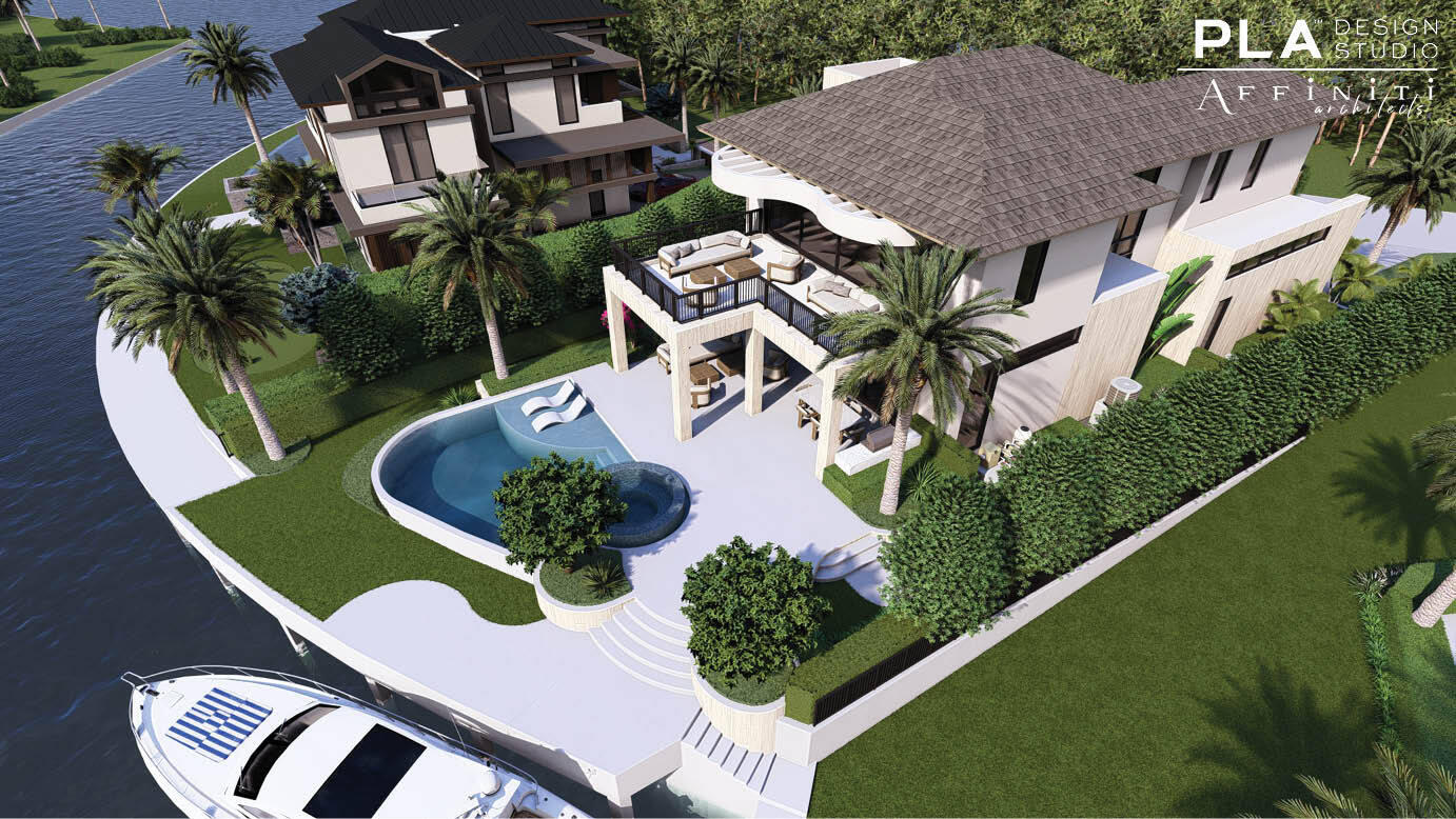 92 Island Drive South Ocean Ridge, FL 33435 - Photo 31 of 34 an aerial view of a house with a garden