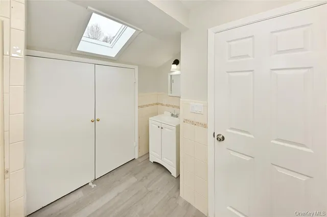 a view of swimming pool with a garden