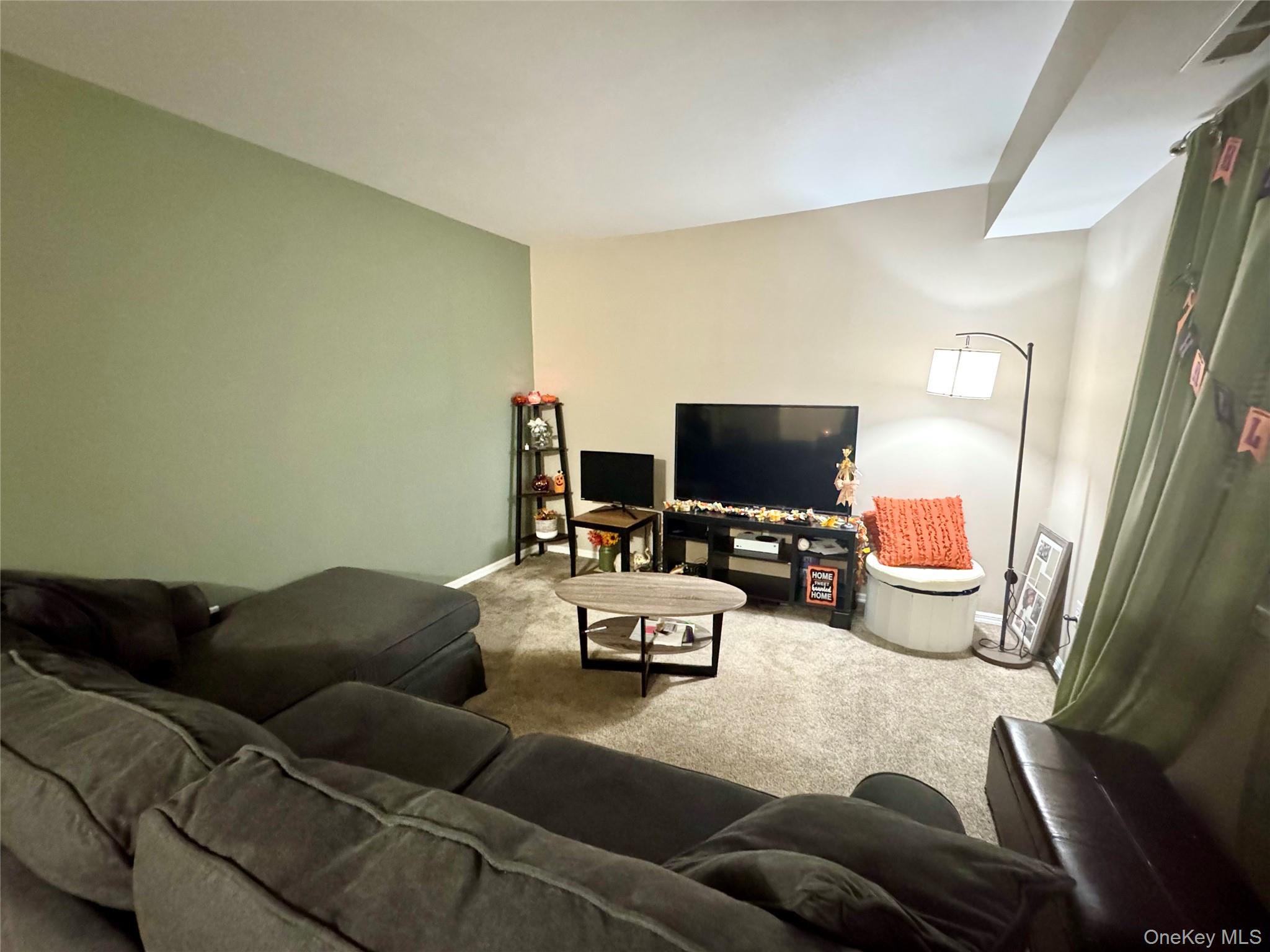 49 Pointe Circle South, Unit 49 Coram, NY 11727 - Photo 7 of 16 a living room with furniture and a flat screen tv
