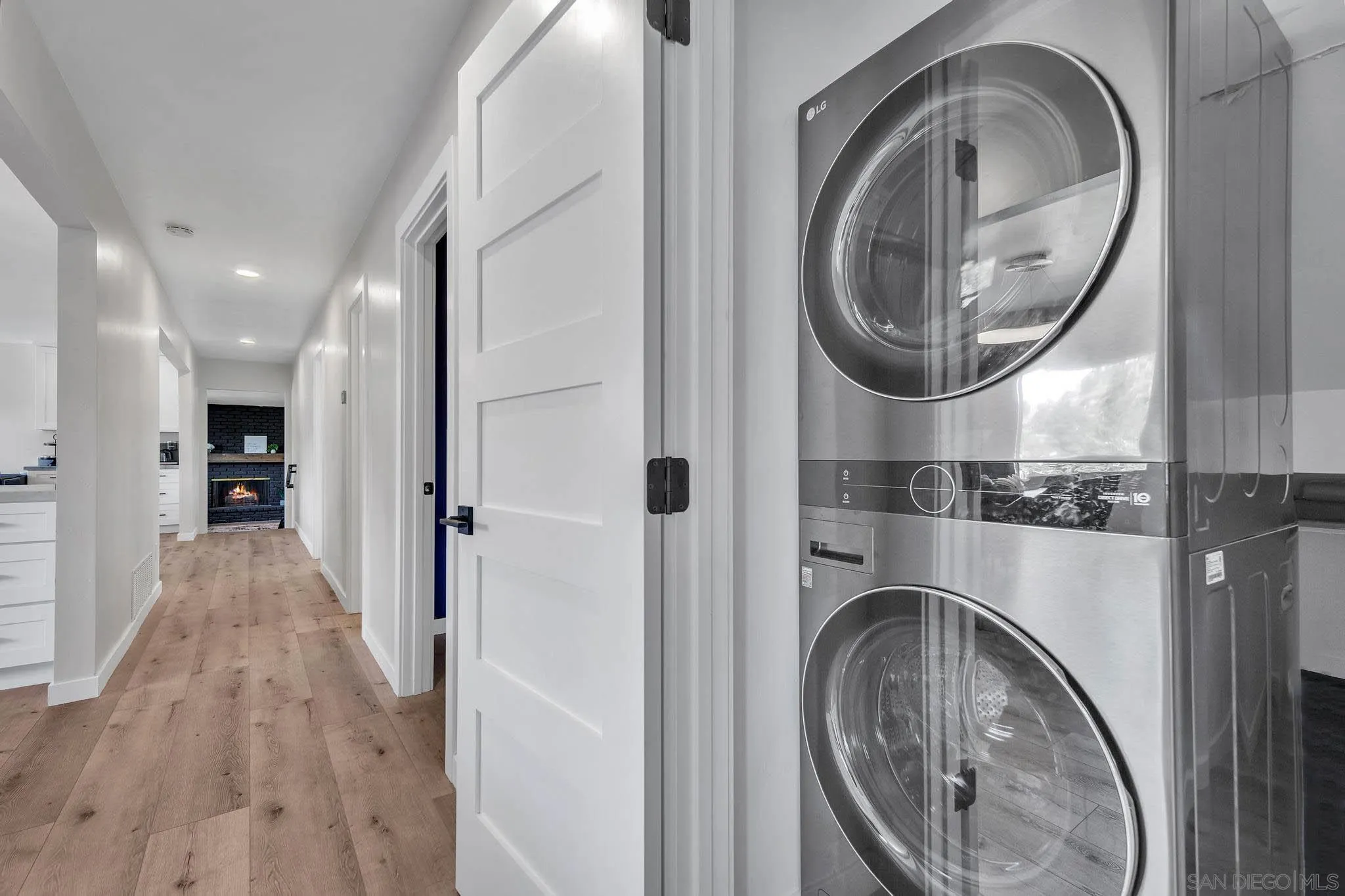 9817 Edgar Place La Mesa, CA 91941 - Photo 30 of 47 a view of a hallway with washer and dryer