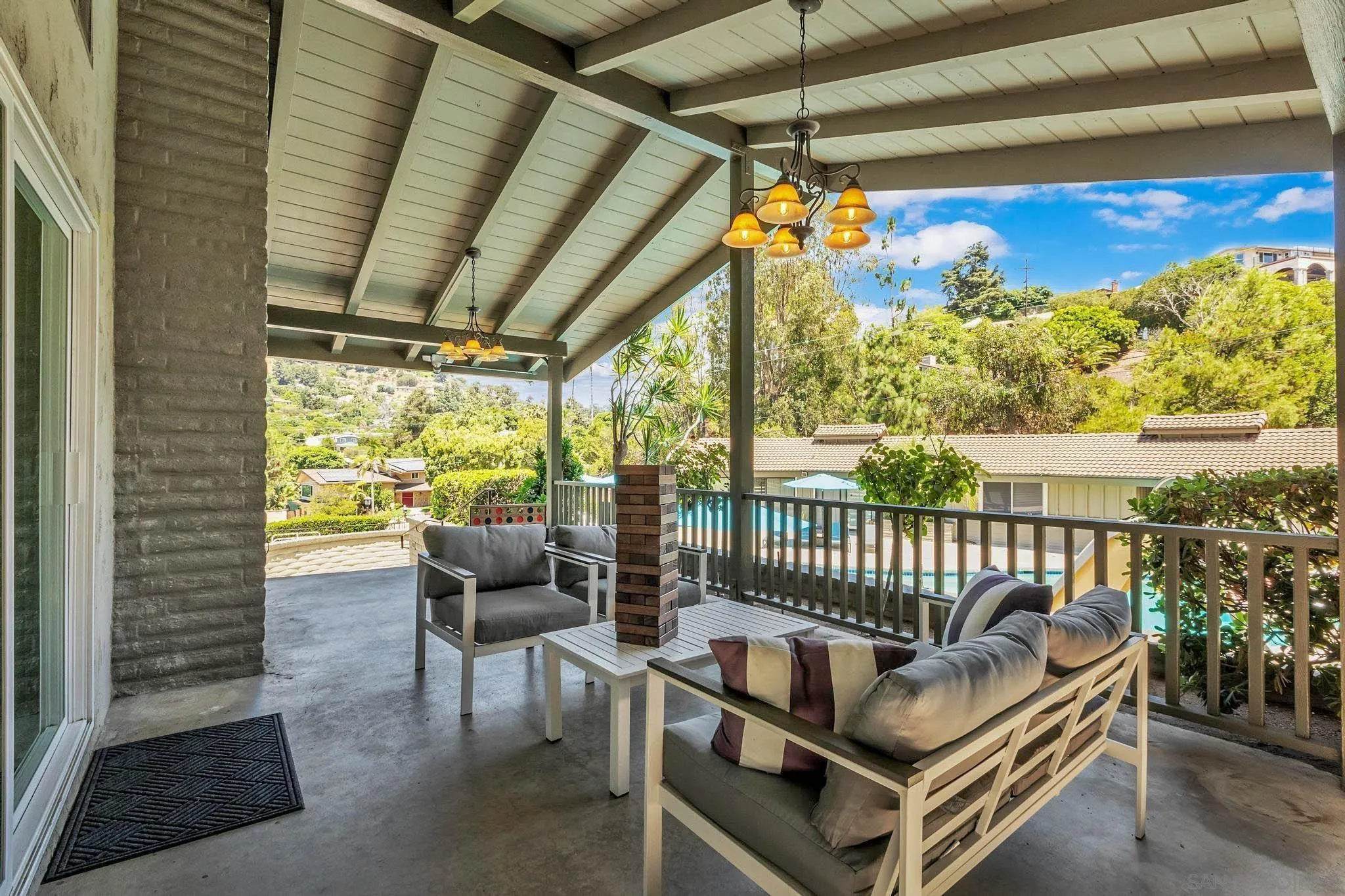 9817 Edgar Place La Mesa, CA 91941 - Photo 31 of 47 a roof deck with a potted plant and couches