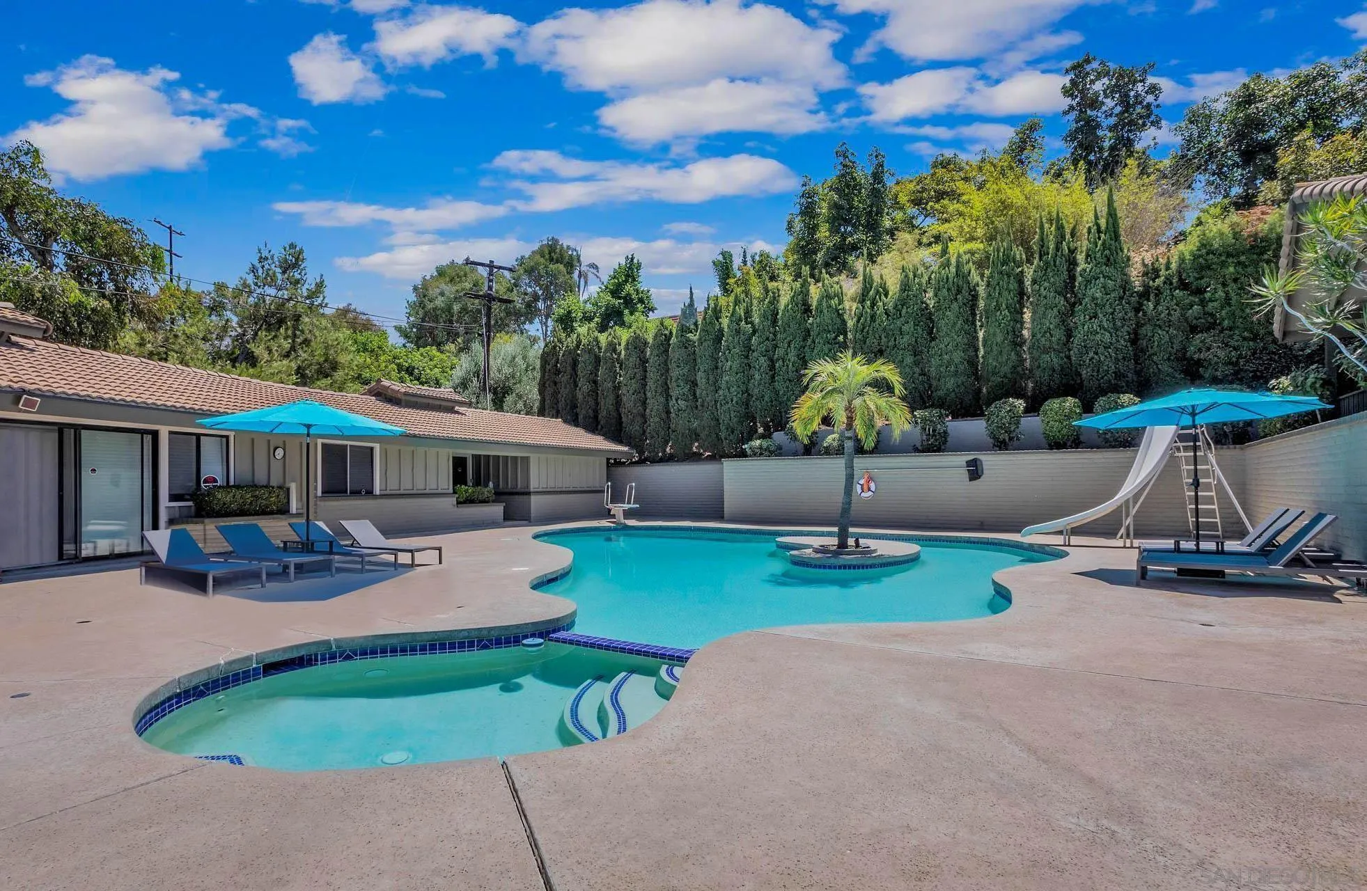 9817 Edgar Place La Mesa, CA 91941 - Photo 32 of 47 a view of a patio with a table and chairs