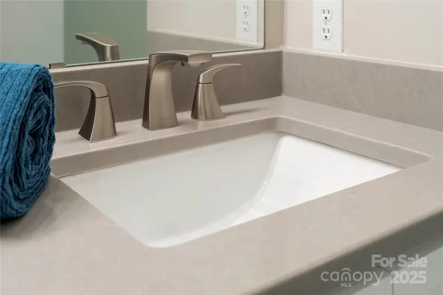 a close view of sink