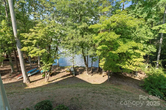 a view of a table and chairs in patio