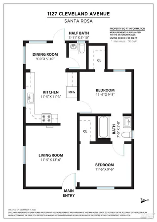 $470,000 | 1127 Cleveland Avenue, Santa Rosa, CA 95401