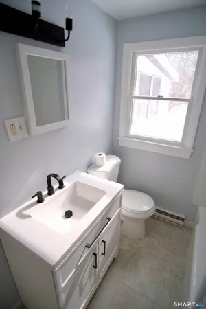 a bathroom with a sink and a toilet