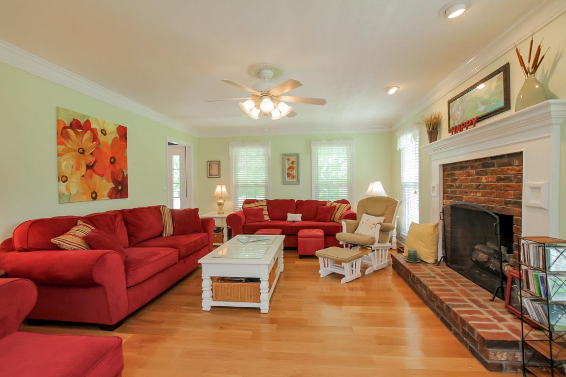 283 Lee Road Cottontown, TN 37048 - Photo 5 of 29 a living room with furniture fireplace and a fireplace