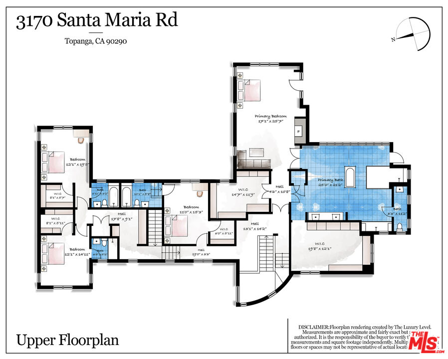 3170 Santa Maria Road Topanga, CA 90290 - Photo 55 of 60 a picture of a floor plan