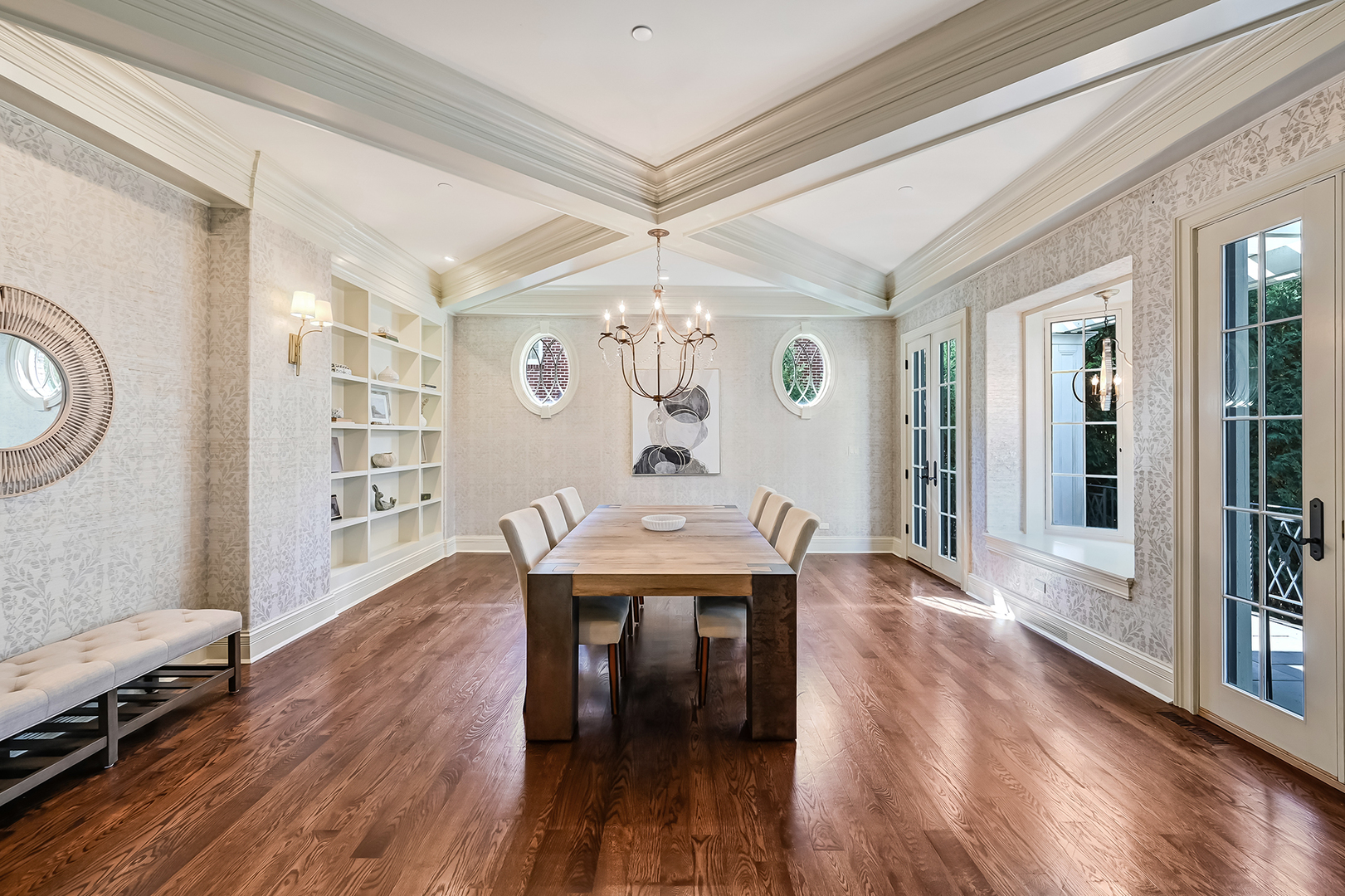 4736 Grand Avenue Western Springs, IL 60558 - Photo 10 of 69 a view of a dining room with furniture and wooden floor
