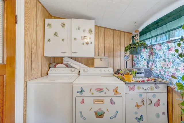 a view of storage and utility room